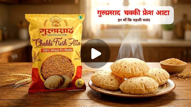 Guruparshad Chakki Fresh Aata Ad