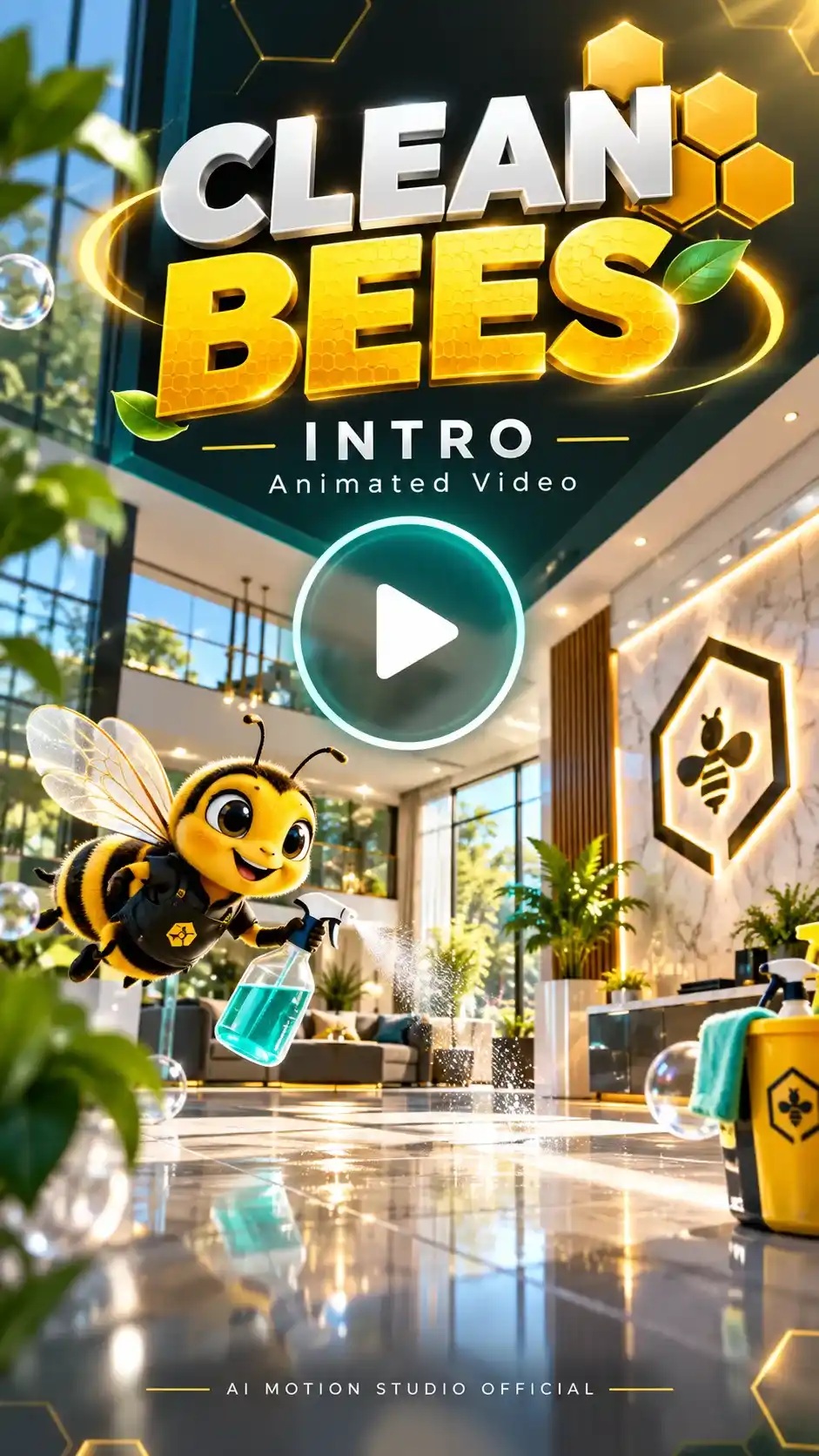 Clean Bees Motion Graphics Ad